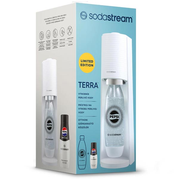 Sodastream Terra pepsi zero megapack, biely