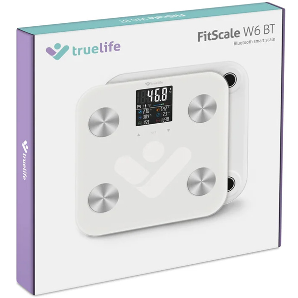 TrueLife FitScale W6 BT, osobná diagnostická váha, bílá