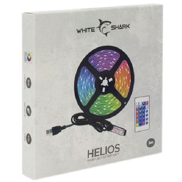 White Shark LED pásek s dálkovým ovládáním, HELIOS-3 RGB, 3 m