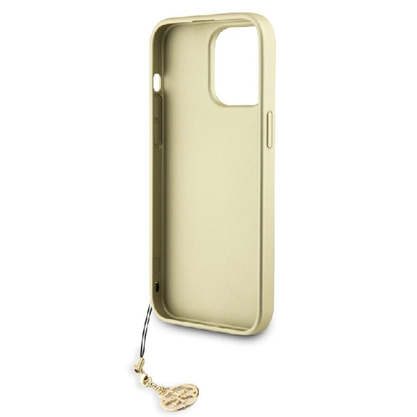 Zadní kryt Guess 4G Charms pro iPhone 15 Pro Max, hnědý