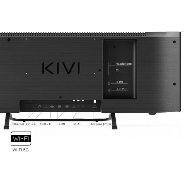 KIVI TV 32F760QB, 32" (81 cm), HD LED TV, AndroidTV, černý