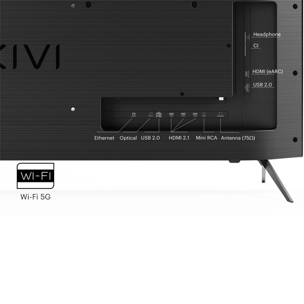 KIVI TV 50U760QB, 50" (127 cm), HD LED TV, AndroidTV, černý