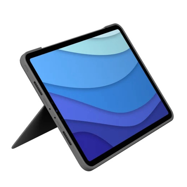 Logitech COMBO TOUCH pro iPad Pro (1., 2., 3, a 4. gen.), UK, šedý