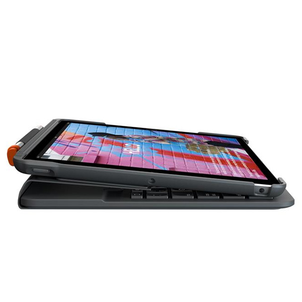 Logitech Slim Folio pro iPad 7., 8. a 9.gen., CZ/SK, grafitový