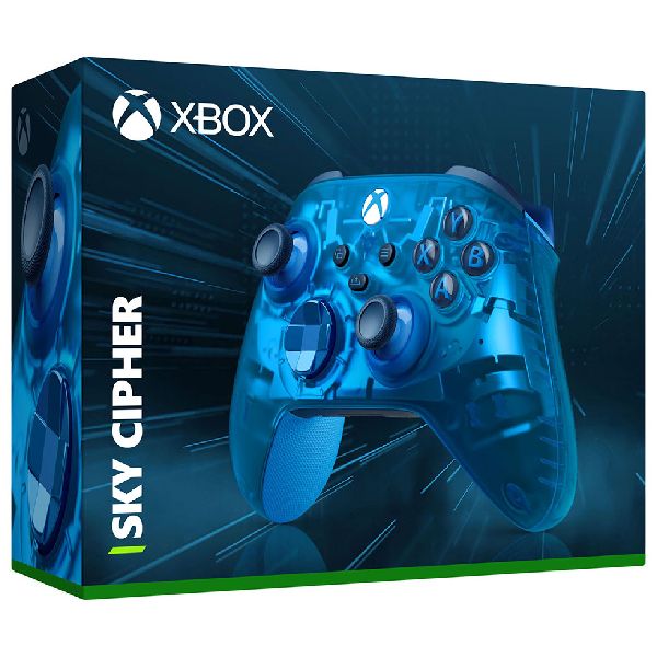 Microsoft Xbox bezdrátový ovladač Sky Cipher (Special Edition), modrý