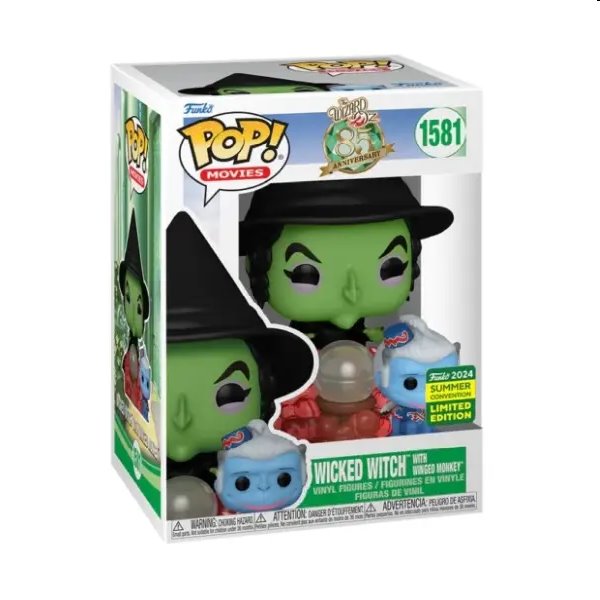 POP! Movies: Wicked Witch with Winged Monkey (The Wizard of Oz) 2024 Summer Convention Limited Edition