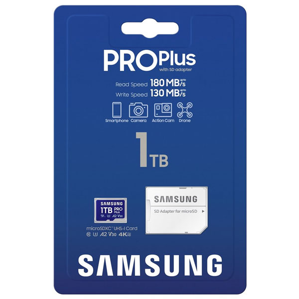 Samsung PRO Plus 1024 GB microSDXC, SD adaptér