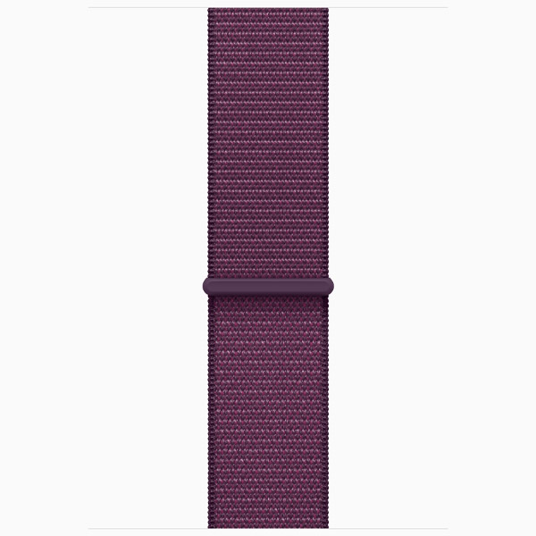 Apple Watch Series 10 GPS 46mm Rose Gold Aluminium Case with Plum Sport Loop