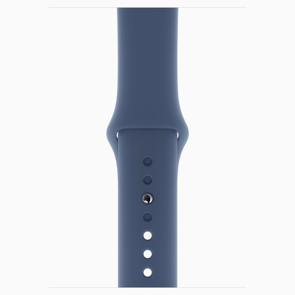 Apple Watch Series 10 GPS 46mm stříbrný hliník s denimovým sportovním řemínkem - M/L