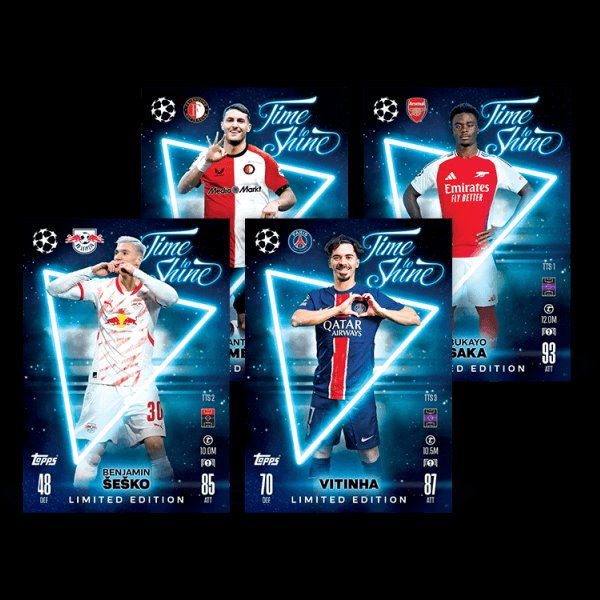 Fotbalové karty Topps Match Attax TCG 2024/25 UCC Mega Tin 1 modrá