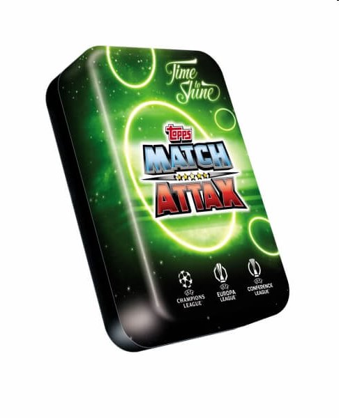 Futbalové karty Topps Match Attax TCG 2024/25 UCC Mega Tin 3 zelená