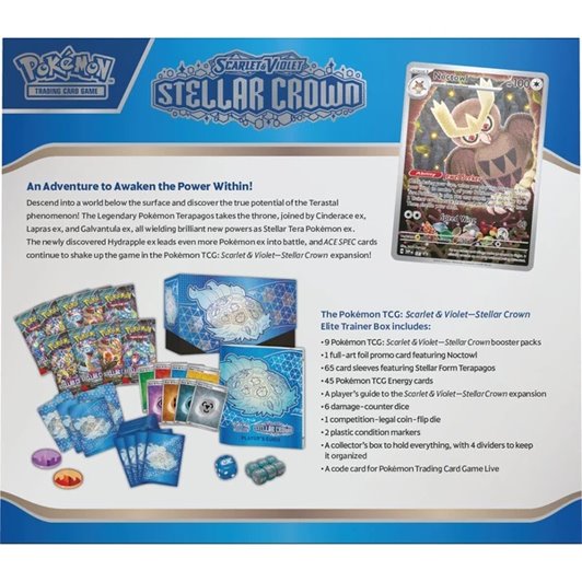 Kartová hra TCG: Scarlet & Violet Stellar Crown Elite Trainer Box (Pokémon)