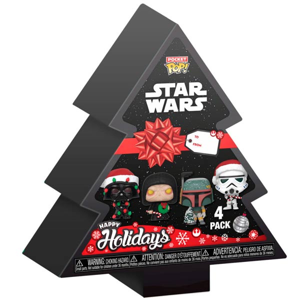 POP! 4-Pack: Tree Holiday Star Wars (Pocket POP!)