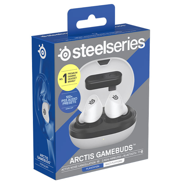 Steelseries Arctis GameBuds pro PS5/PC, bílé