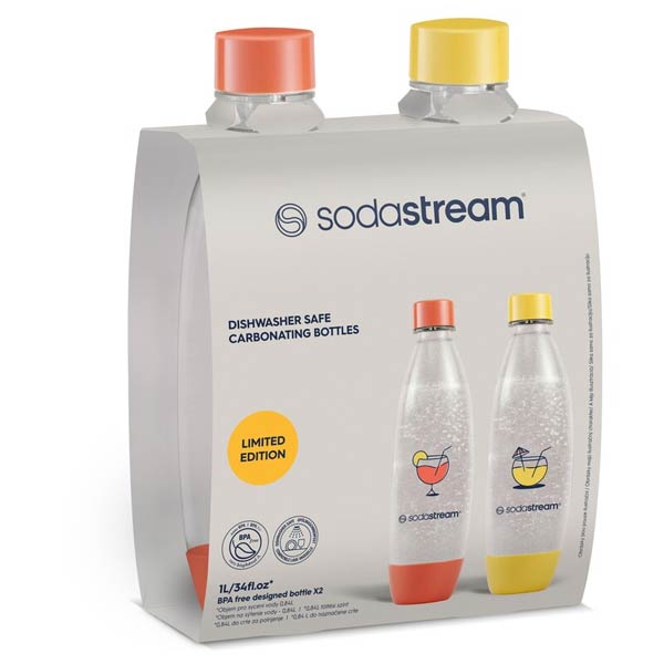 SodaStream Fľaša fuse 2 x 1 l DW-safe, oranžová/žltá