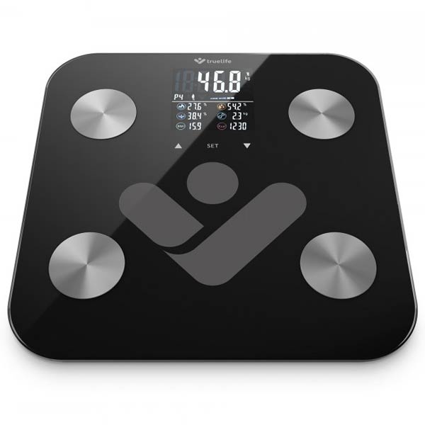 TrueLife FitScale W6 BT, osobní smart diagnostická váha, černá