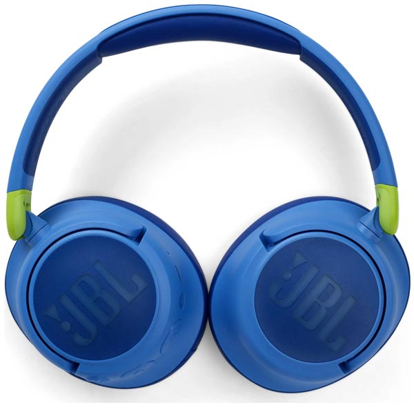 JBL JR460NC Blue dětské bezdrátové sluchátka, modré