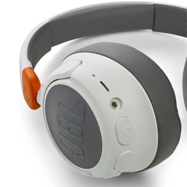 JBL JR460NC dětské bezdrátové sluchátka, bílé