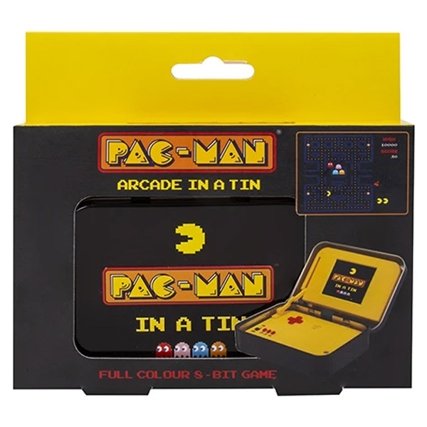 Retro konzole PAC MAN Arcade v plechové krabičce