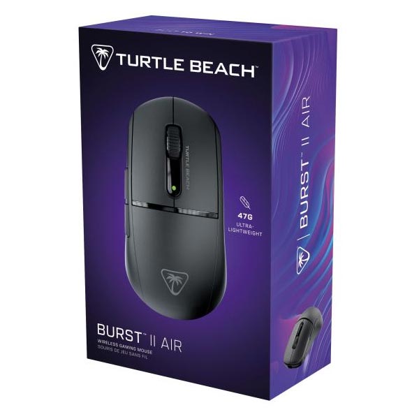 Turtle Beach Burst II Air bezdrátová herní myš, 26.000 DPI, 2,4 GHz, černá