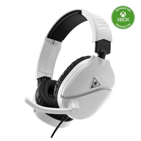 Herní sluchátka Turtle Beach RECON 70X, 3.5mm, Xbox One/série X/S, PC/PS4/5, Nintendo, bílá