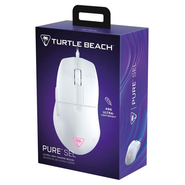 Turtle Beach Pure SEL herní myš, 8.000 DPI, bílá