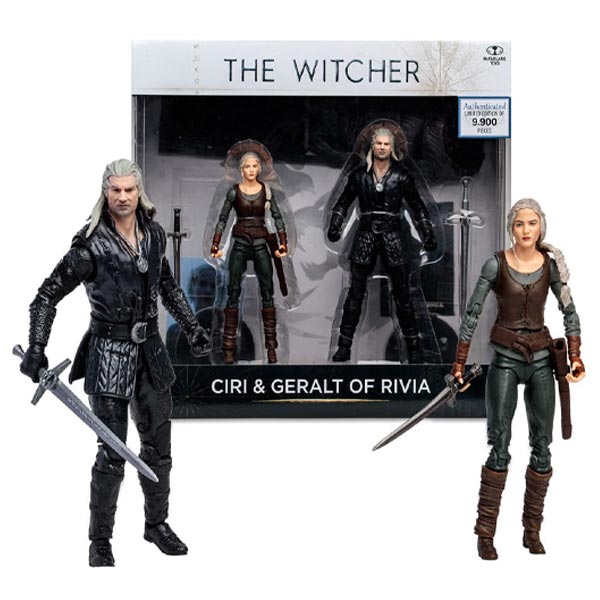 Action Figure Geralt and Ciri (the Witcher) 18 cm