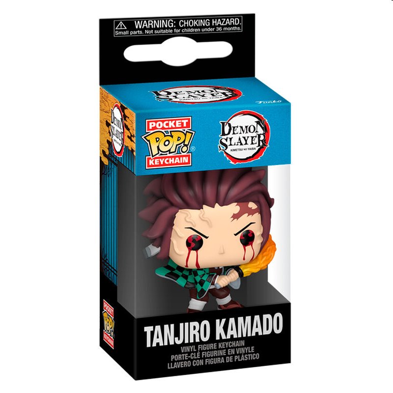 Funko POP! Klíčenka Tanjiro Kamado (Demon Slayer Kimetsu no Yaiba)