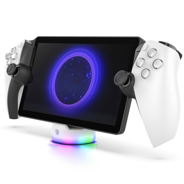 iPega P5P25 Mini nabíjecí dock s RGB pro PlayStation Portal Remote Player, bílý