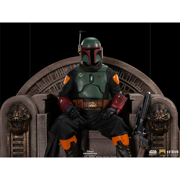 Soška Boba Fett on Throne The Mandalorian (Star Wars)