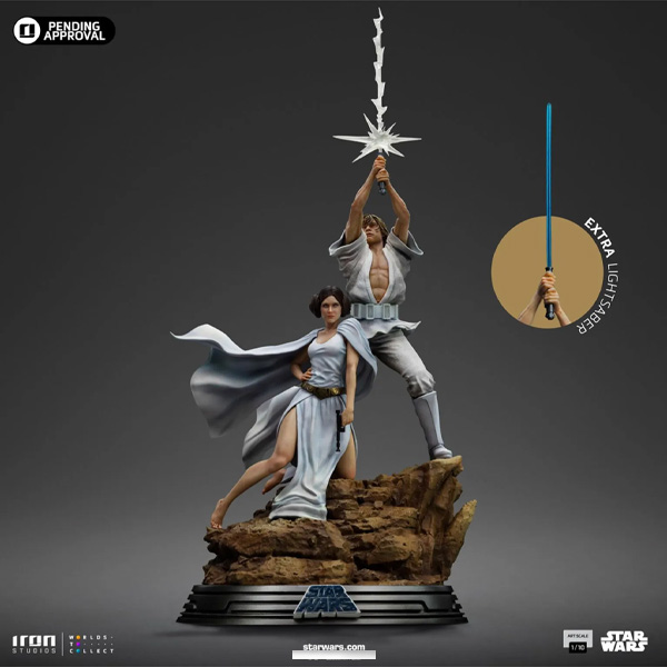 Soška Luke and Leia Art Scale 1/10 (Star Wars)