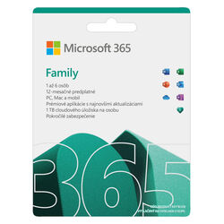 Microsoft 365 pre rodiny - 12 mesiacov na playgosmart.cz