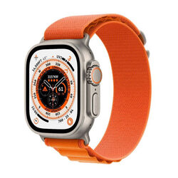 Apple Watch Ultra GPS + Cellular 49mm Titanium Case with oranžová Alpine Loop - Large na playgosmart.cz