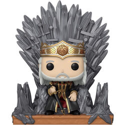 POP! Deluxe: Vyserys on the Throne (House of the Dragon), vystavený, záruka 21 měsíců na playgosmart.cz