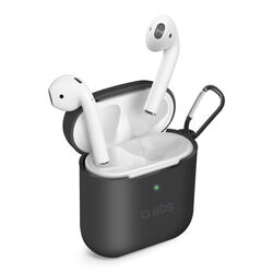 SBS silicone case for Apple AirPods 1/2, black, vystavený, záruka 21 měsíců na playgosmart.cz