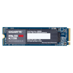 Gigabyte 256GB NVMe SSD, m.2, (1700MB/s, 1100MB/s), vystavený, záruka 21 měsíců na playgosmart.cz