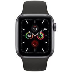 Apple Watch Series 5 GPS, 44mm vesmírná šedá Aluminium Case with černá Sport Band - S/M & M/L na playgosmart.cz