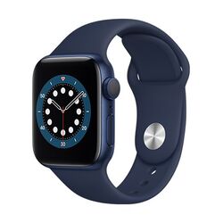 Apple Watch Series 6 GPS, 40mm Blue Aluminium Case with Deep Navy Sport Band-Regular na playgosmart.cz