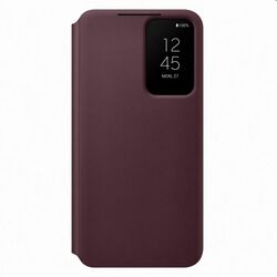 Pouzdro Clear View Cover pro Samsung Galaxy S22 Plus, burgundy na playgosmart.cz