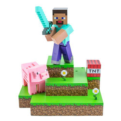 Minecraft Steve Diorama Figural Light (high: 30 cm) - OPENBOX (Rozbalené zboží s plnou zárukou) na playgosmart.cz