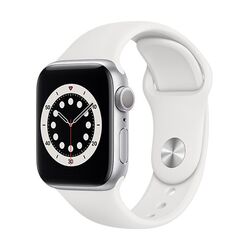 Apple Watch Series 6 GPS, 44mm strieborná, Trieda C - použité, záruka 12 mesiacov