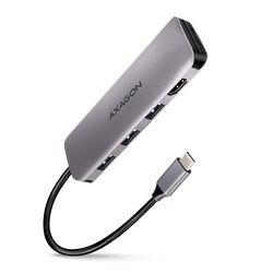 AXAGON HMC-HCR3A 3x USB-A + HDMI + SD/microSD, USB-C 3.2 Gen 1 hub, 20cm USB-C cable - OPENBOX (Rozbalené zboží s plnou zárukou) na playgosmart.cz