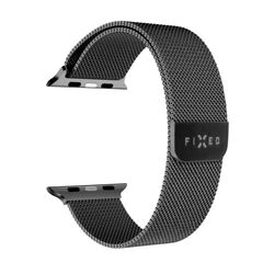FIXED Mesh Strap for Apple Watch 42/44/45 mm, black, vystavený, záruka 21 měsíců | playgosmart.cz