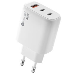 Sturdo Síťová nabíječka GaN 65W 2xPD+QC3.0, bílá (NSI-0090-STU-GAN65)