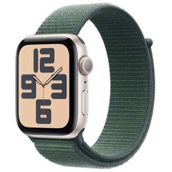 Apple Watch SE GPS 40mm Starlight Aluminium Case with Lake Green Sport Loop