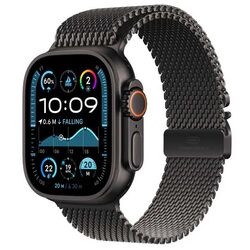 Apple Watch Ultra 2 GPS + Cellular 49mm Black Titanium Case with Black Titanium Milanese Loop - S