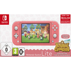 Nintendo Switch Lite, coral + Animal Crossing: New Horizons + Nintendo Switch Online na 12 měsíců