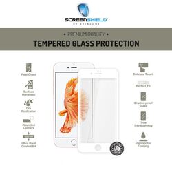 Ochranné temperované sklo Screenshield 3D pro Apple iPhone 7-Full Cover Metalic White-Doživotní záruka na playgosmart.cz