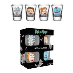 Pohárky Rick and Morty Faces (4-Pack) na playgosmart.cz