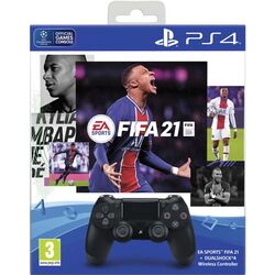 Sony DualShock 4 Wireless Controller v2, jet black + FIFA 21 CZ - OPENBOX (Rozbalené zboží s plnou zárukou) na playgosmart.cz